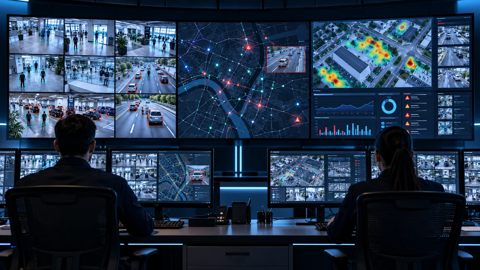 Centre de supervision et analyse vidéo intelligente